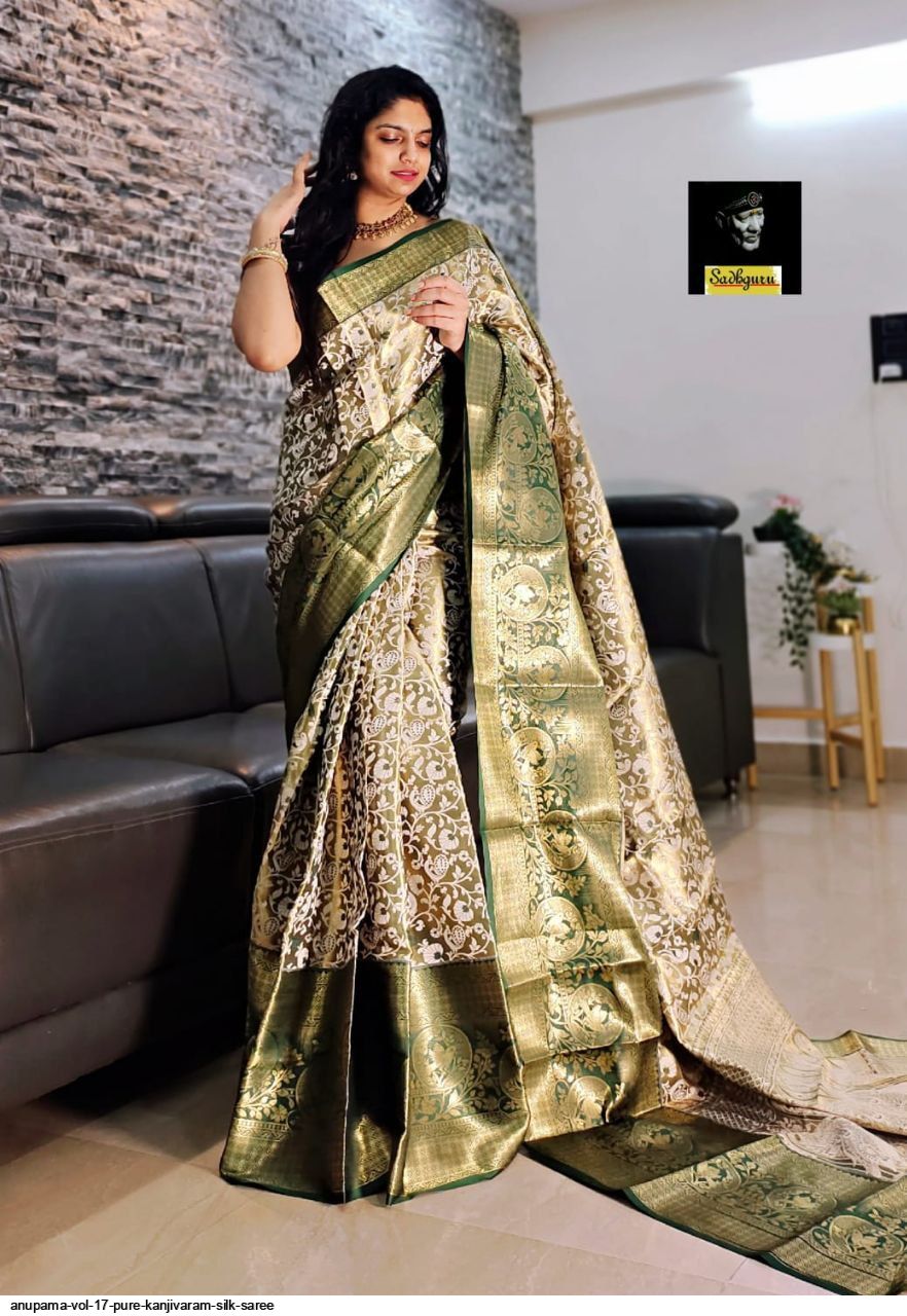 Shop Pure Kanjivaram Silk Sarees Collection Latest Collection 2023 –  rooprekha