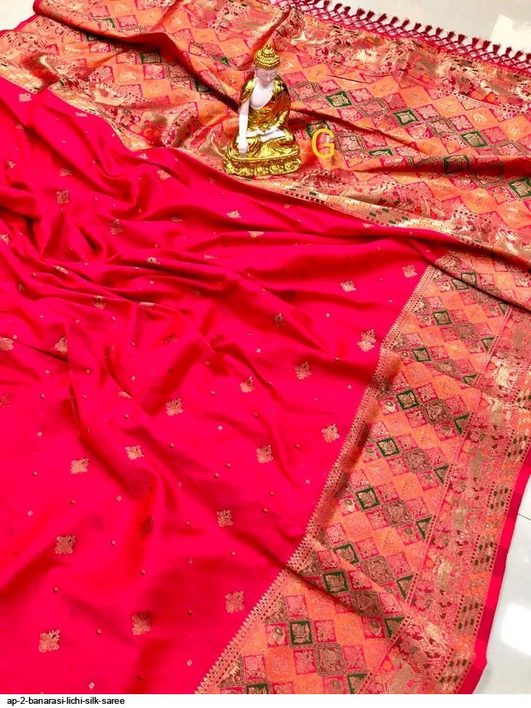 AP 2 BANARASI LICHI SILK SAREE A