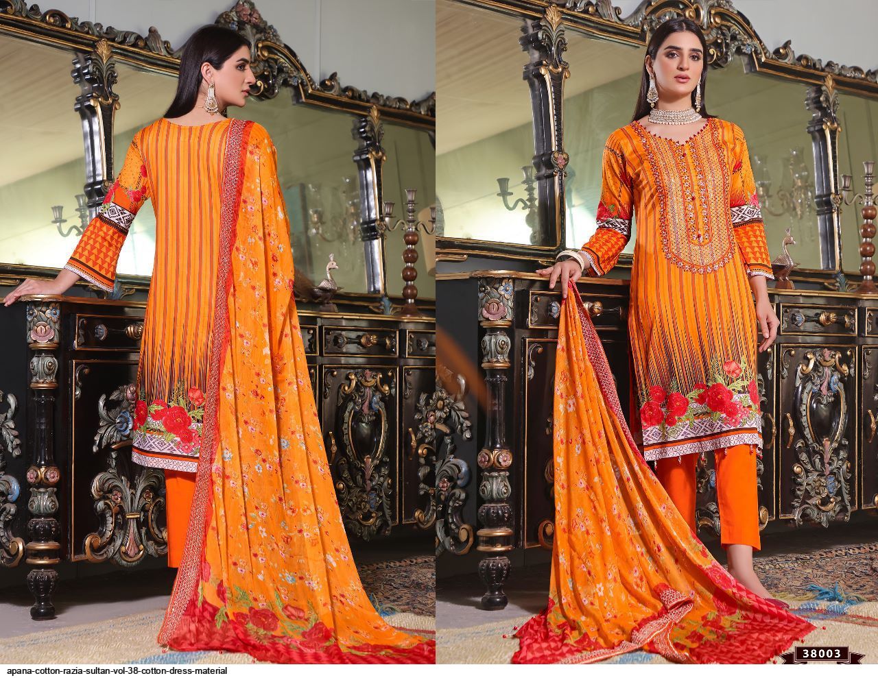 APANA COTTON RAZIA SULTAN vol 38 Cotton dress material