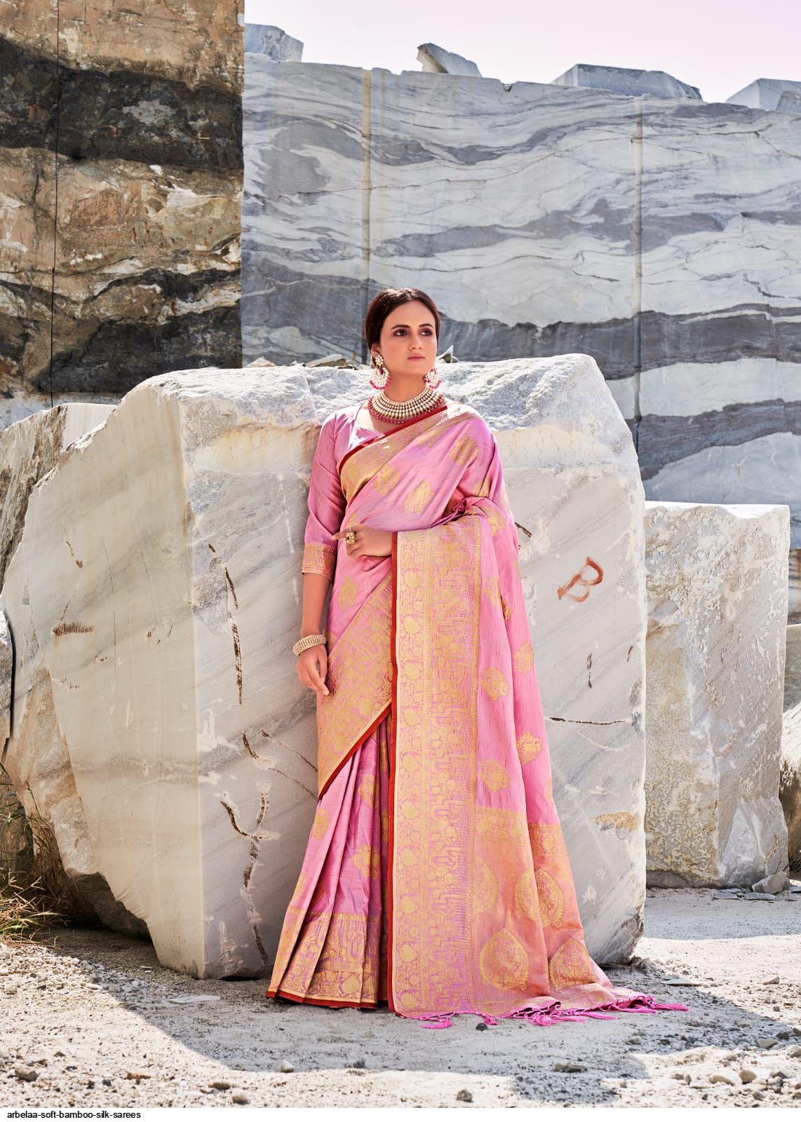 Arbelaa Soft bamboo Silk SAREES