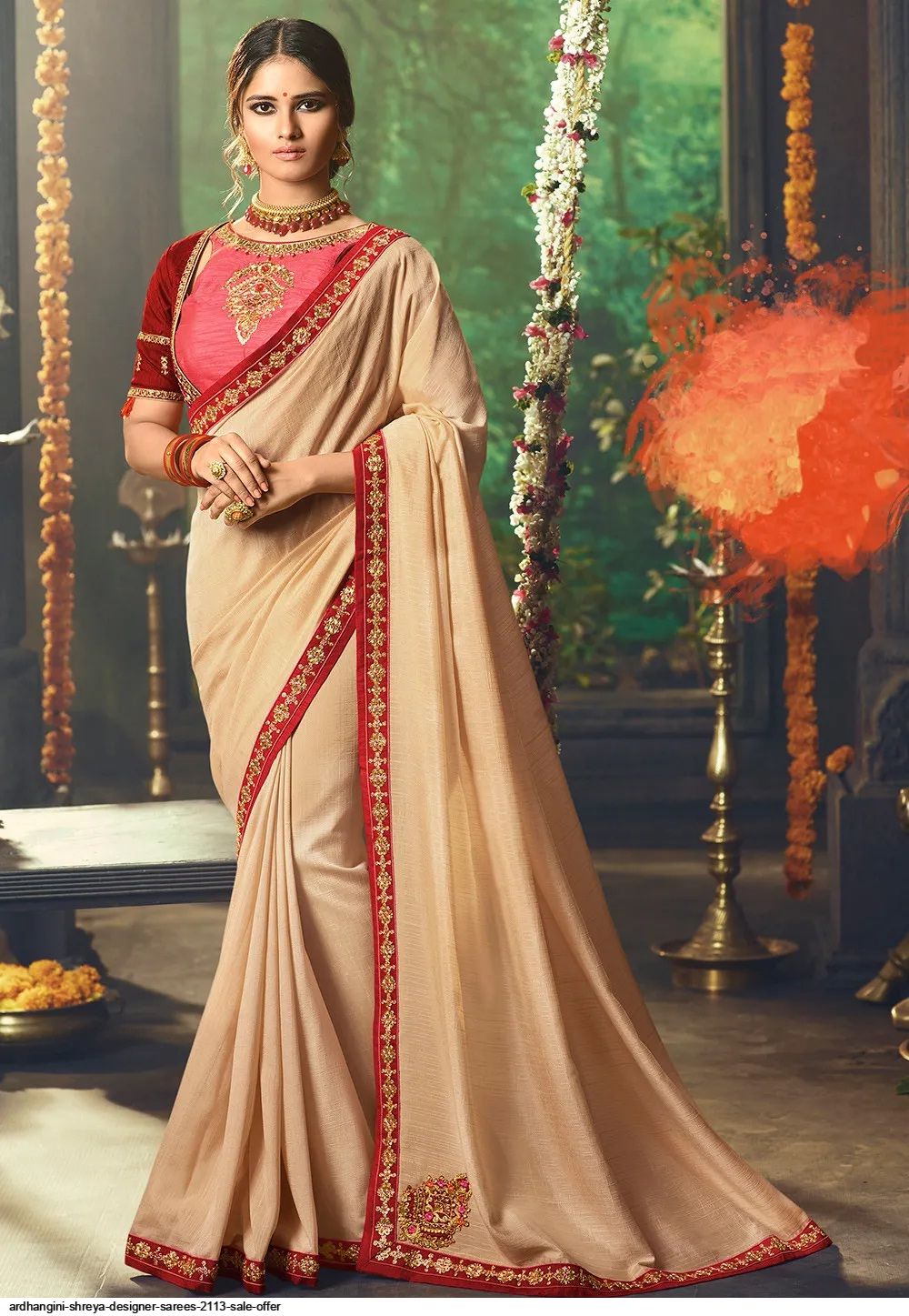 RAMRASIYA MEERA KE MOHAN PURE GEORGET SOFT SAREE SALE OFFER Stunning  catalog Rehmat Boutique