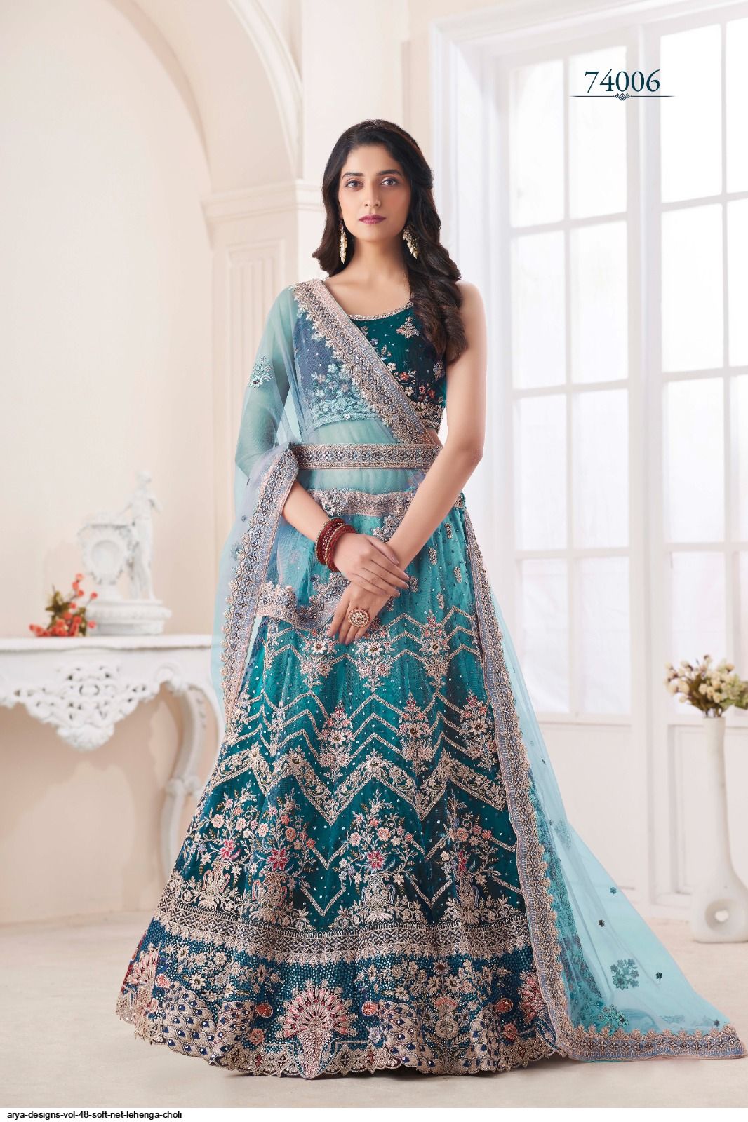 ARYA DESIGNS VOL 48 SOFT NET LEHENGA CHOLI 74007