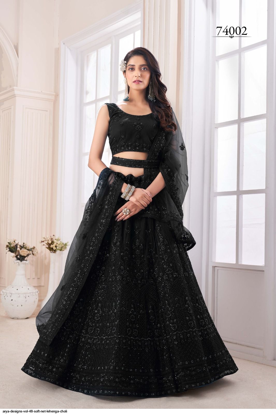 ARYA DESIGNS VOL 48 SOFT NET LEHENGA CHOLI 74002