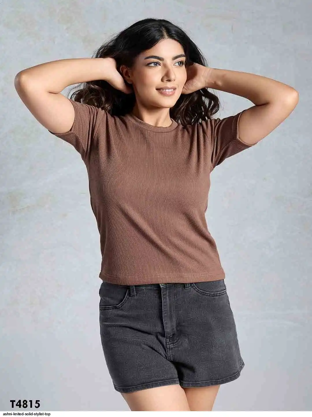 ASHNI KNITED SOLID STYLIST TOP 4815