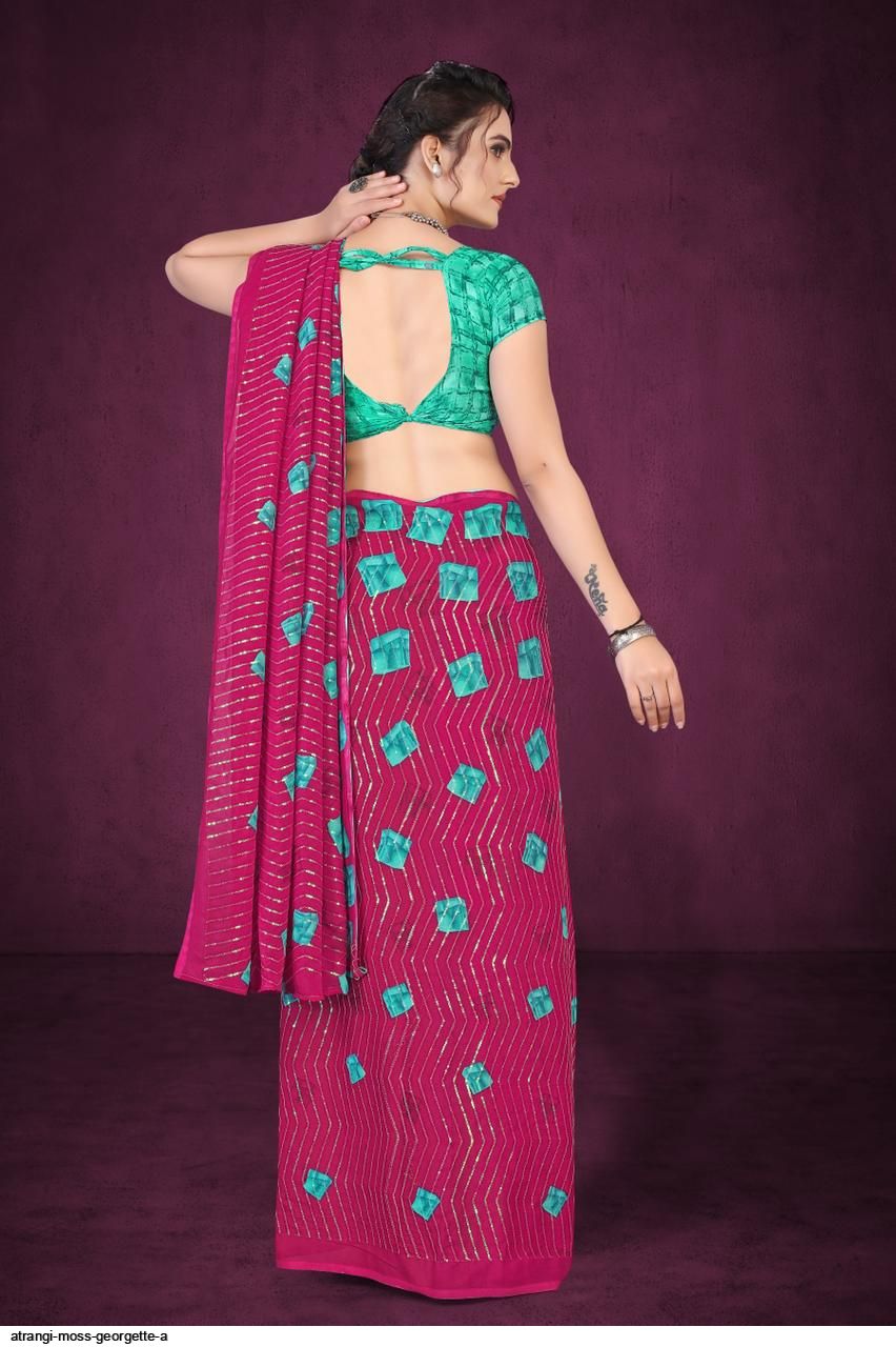 ATRANGI Moss Georgette