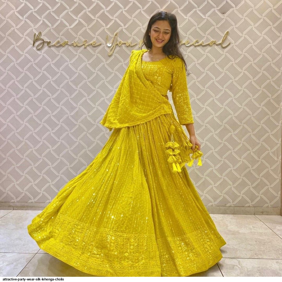 Attractive Party Wear Silk Lehenga choliS