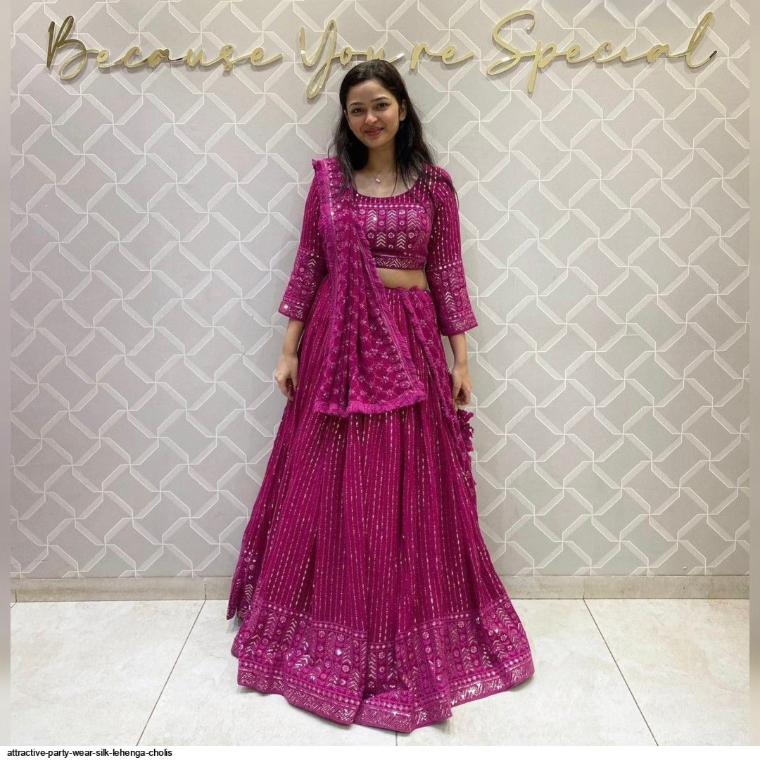 Attractive Party Wear Silk Lehenga choliS