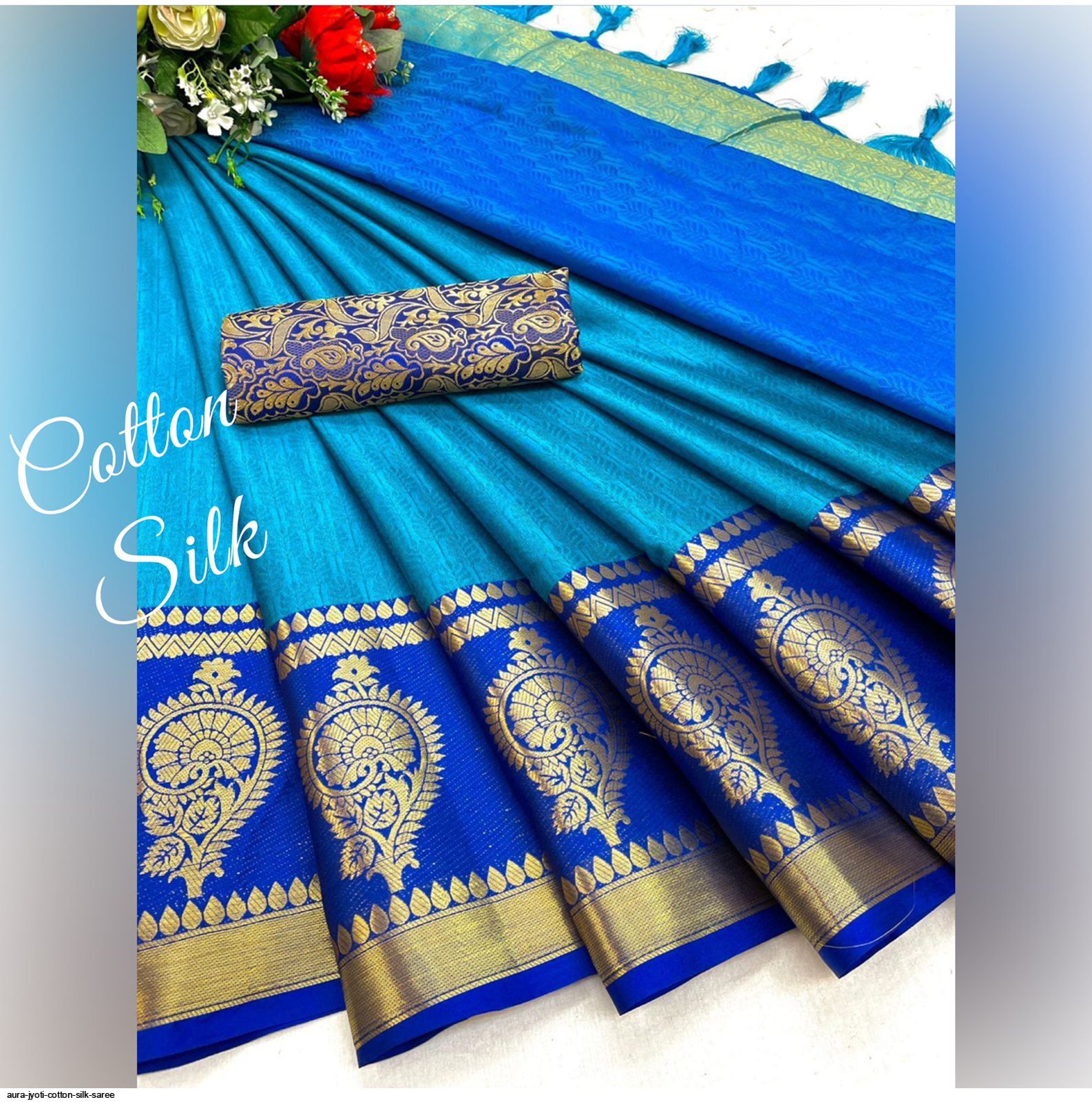 🌹 Readystock 🌹 Aura Cotton Silk Saree | Shopee Malaysia