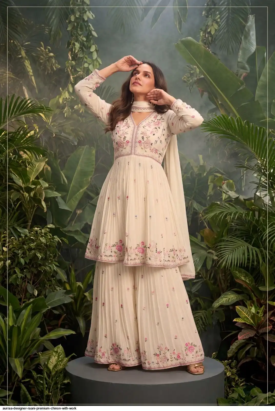 AURRAA DESIGNER RAANI PREMIUM CHINON WITH WORK 1