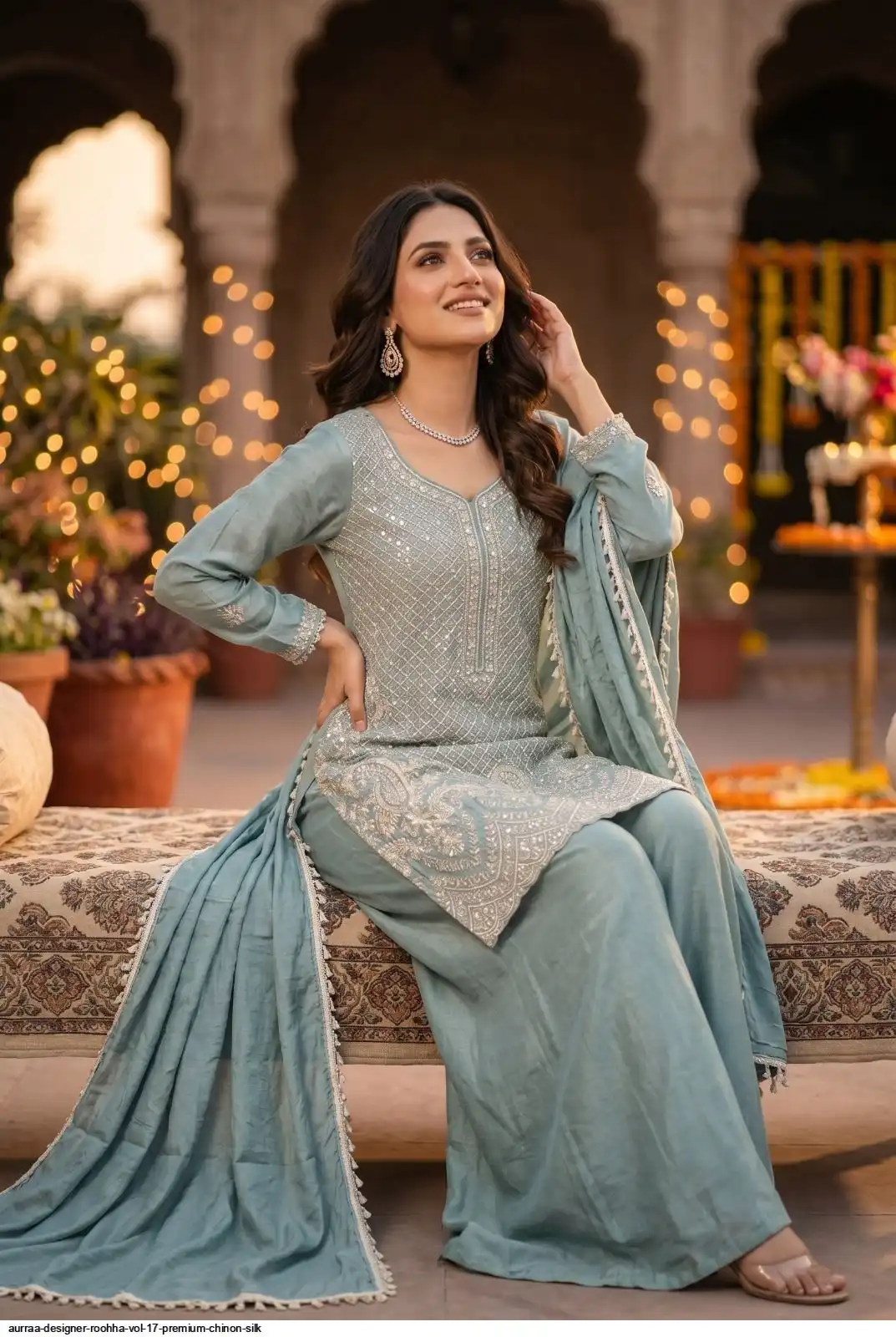 AURRAA DESIGNER ROOHHA VOL 17 PREMIUM CHINON SILK 2