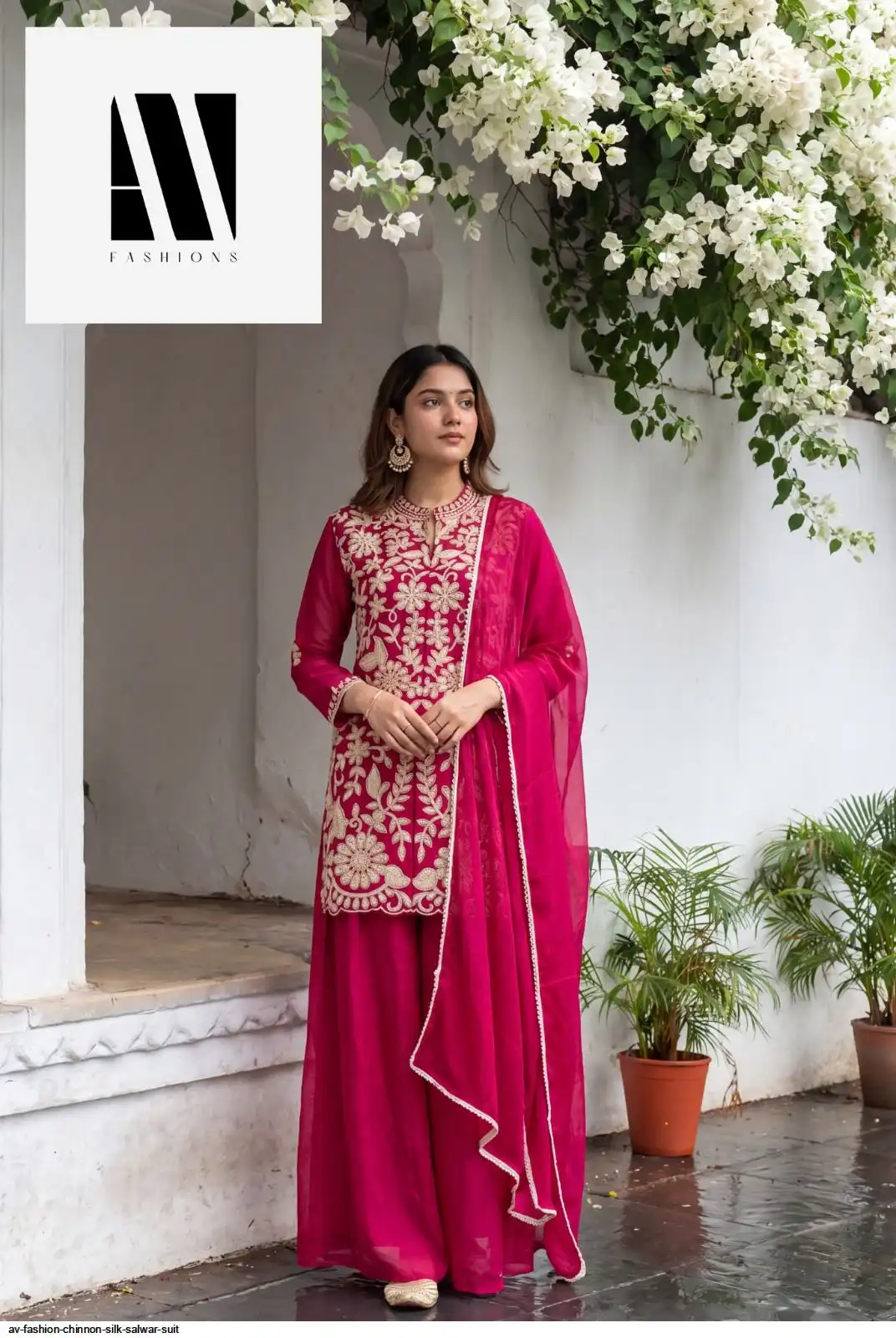 AV FASHION CHINNON SILK SALWAR SUIT 930