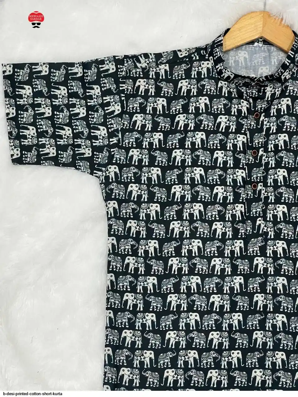 B DESI PRINTED COTTON SHORT KURTA G