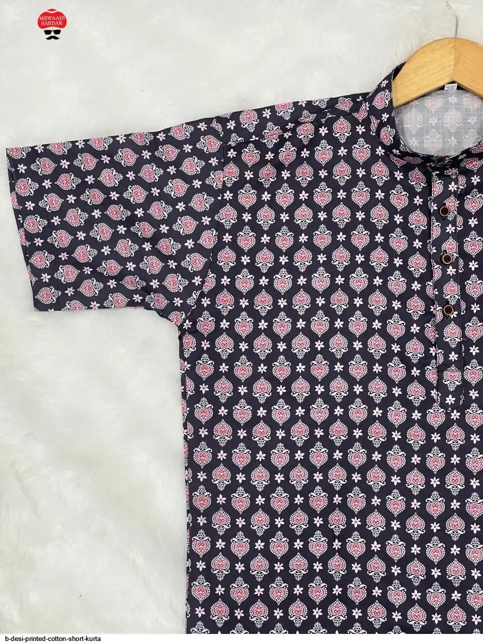 B DESI PRINTED COTTON SHORT KURTA B