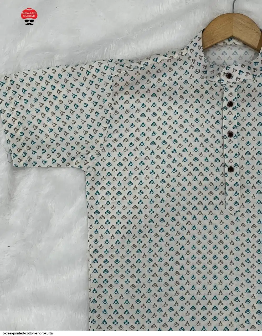 B DESI PRINTED COTTON SHORT KURTA D