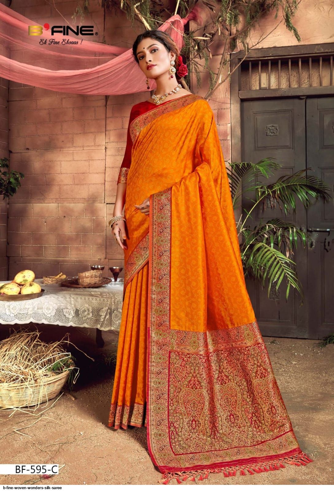 Buy Wedding Sarees B-FINE VIRASAT Online | Silk sarees, Fancy sarees, Saree