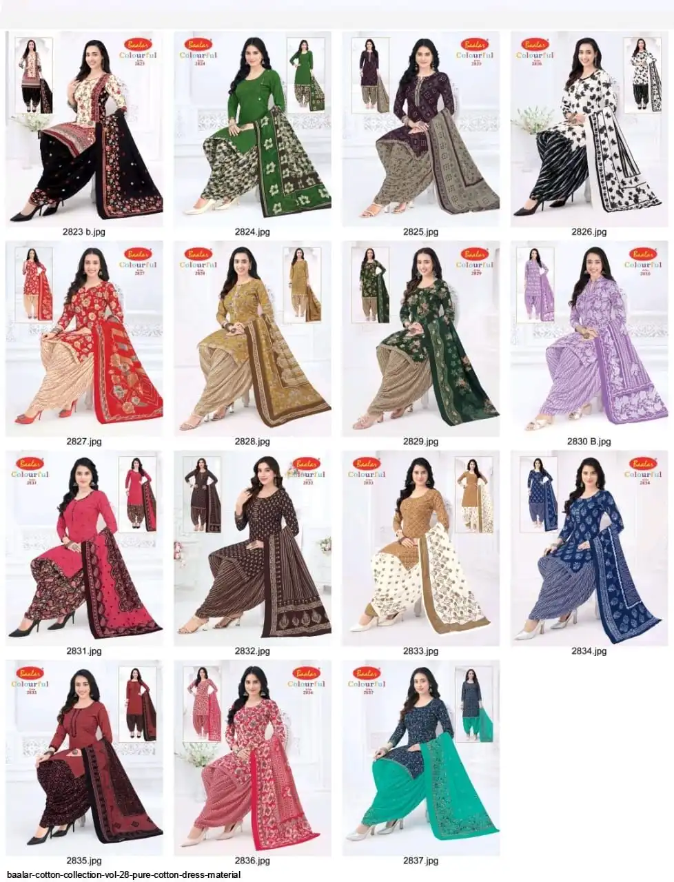 Baalar Cotton Collection Vol-28 Pure Cotton Dress Material