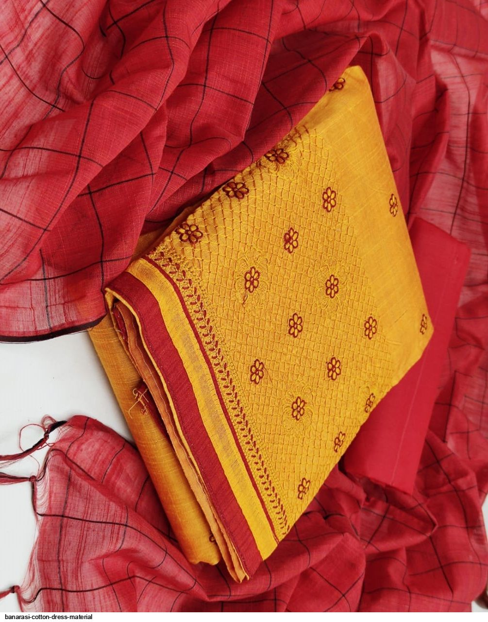 banarasi cotton dress material