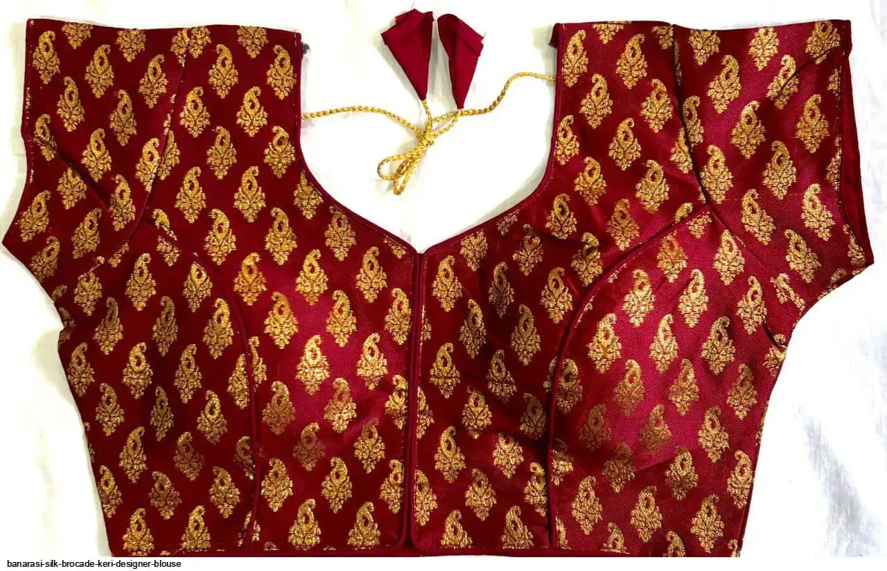 BANARASI SILK BROCADE KERI DESIGNER BLOUSE 2