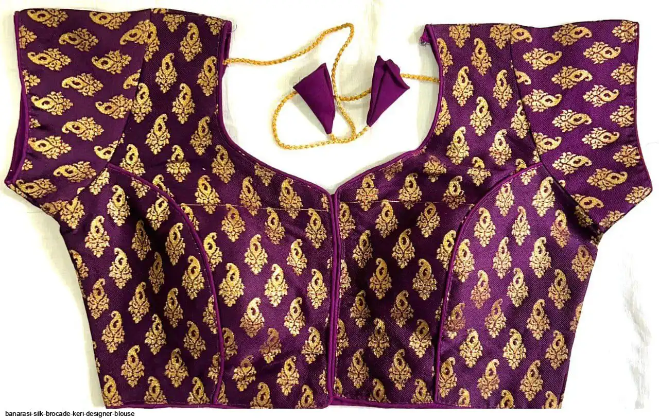 BANARASI SILK BROCADE KERI DESIGNER BLOUSE 4