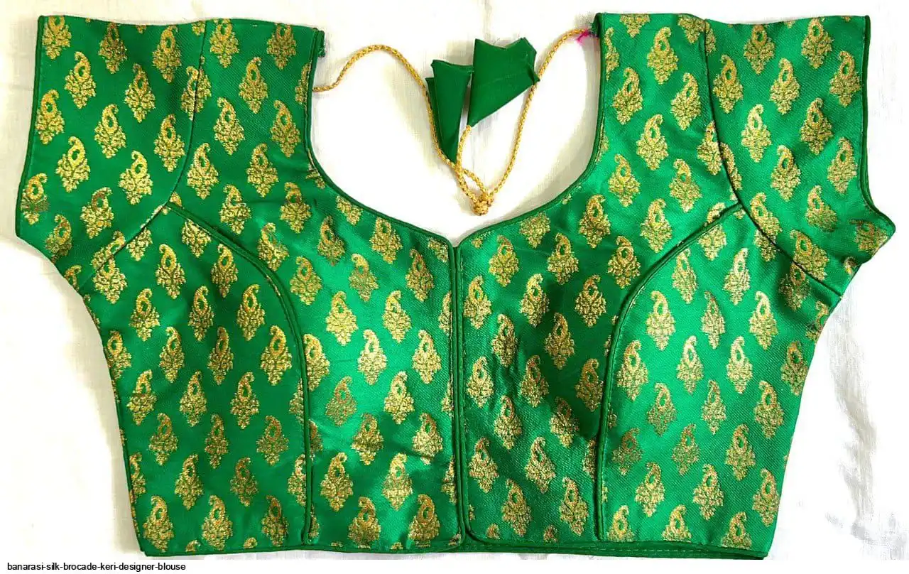 BANARASI SILK BROCADE KERI DESIGNER BLOUSE 6