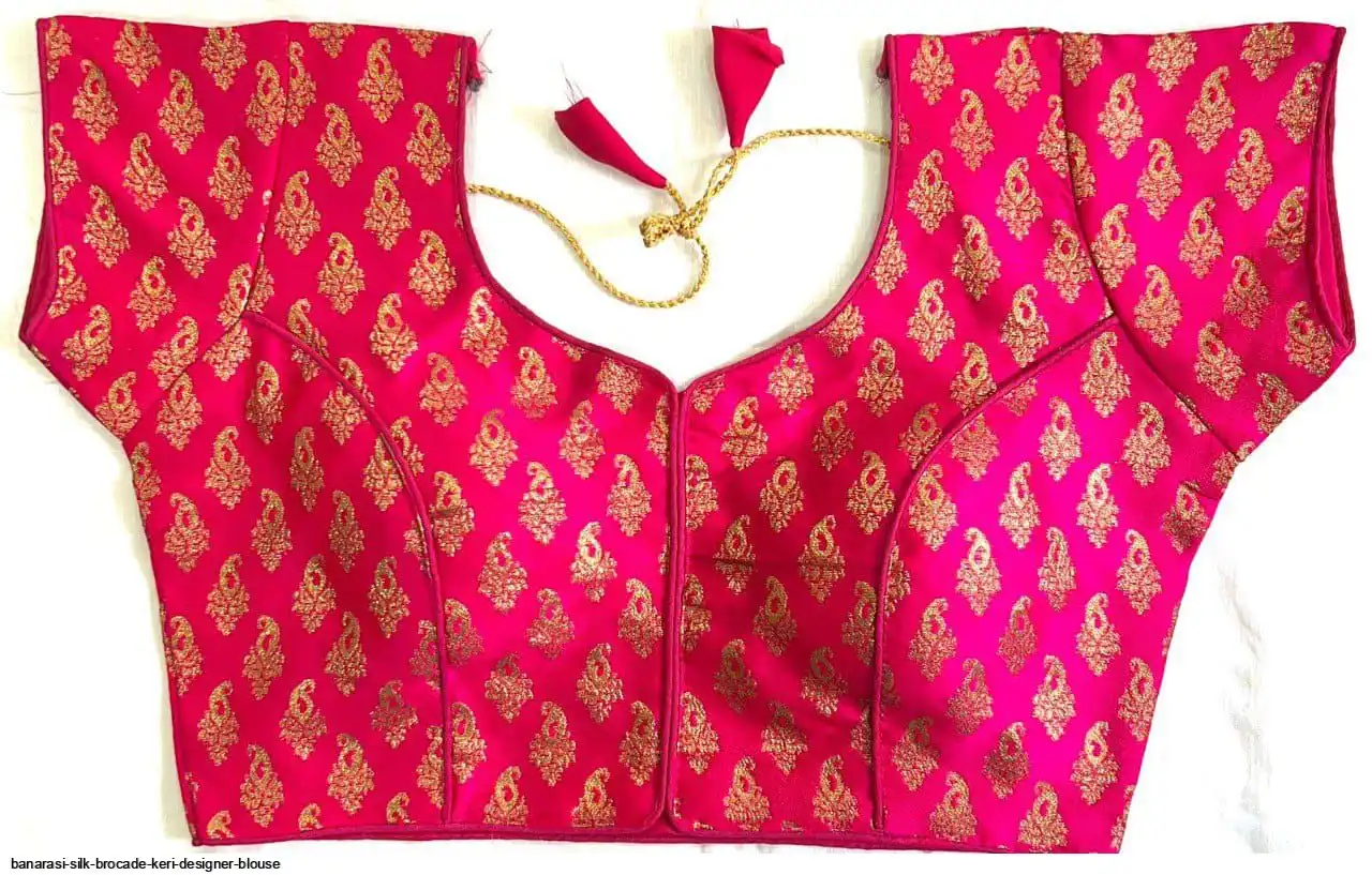 BANARASI SILK BROCADE KERI DESIGNER BLOUSE 7