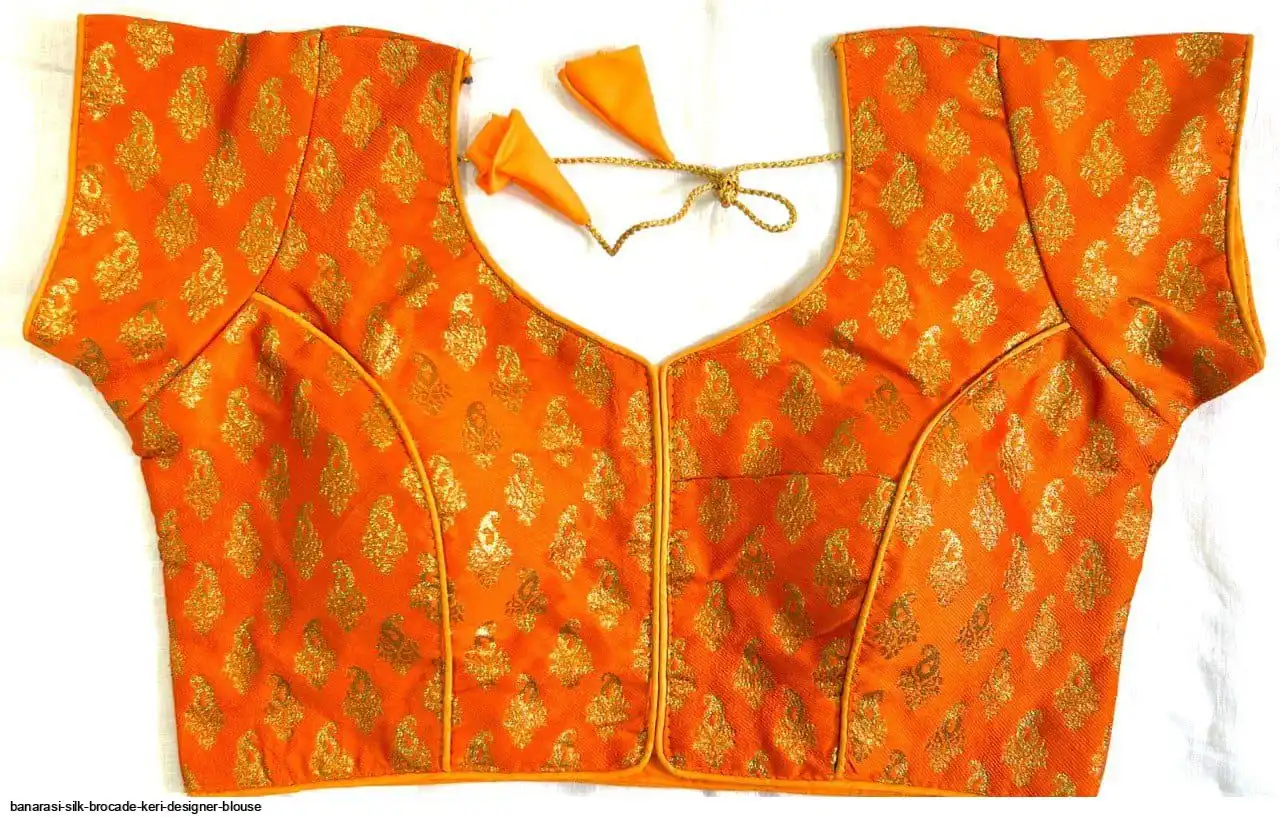 BANARASI SILK BROCADE KERI DESIGNER BLOUSE 11