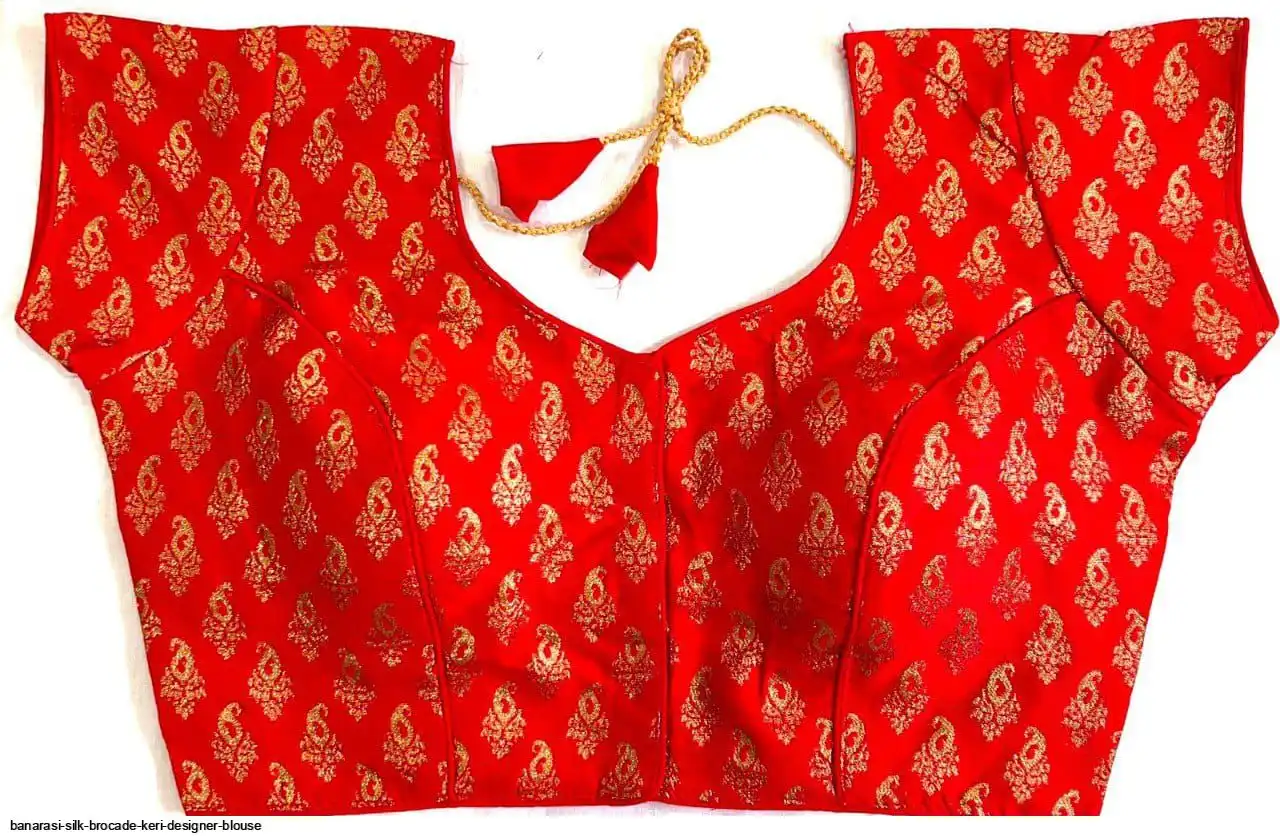 BANARASI SILK BROCADE KERI DESIGNER BLOUSE 14