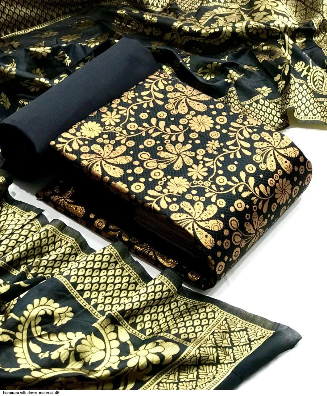 banarasi silk dress material manufacturers Banarasi Silk Unstitched Suit in Nacho, Banarasi Silk Unstitched Suits Manufacturers, Suppliers Exporters Nacho