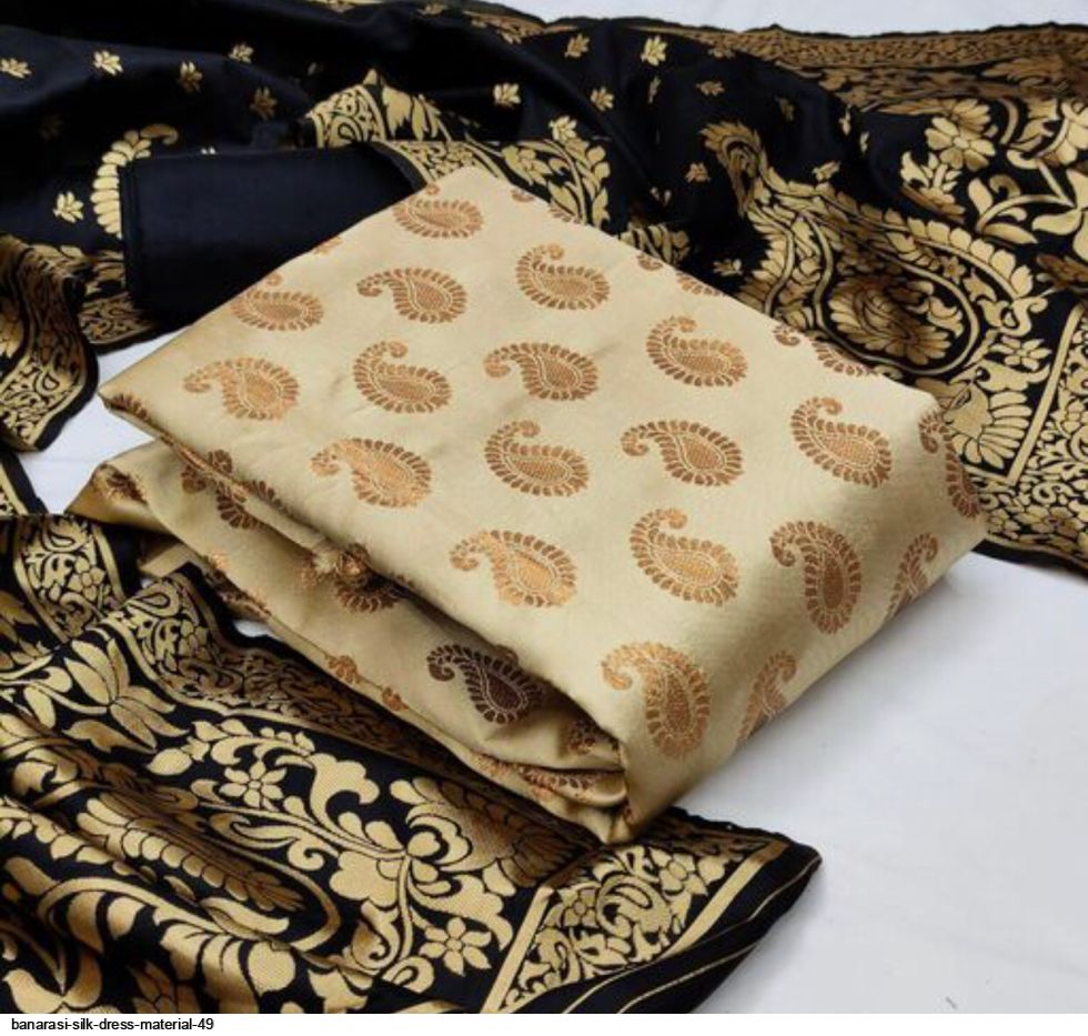 banarasi silk dress material wholesale TC Banarasi Silk Dress Vol-1 Wholesale Banarasi Silk Dress Material
