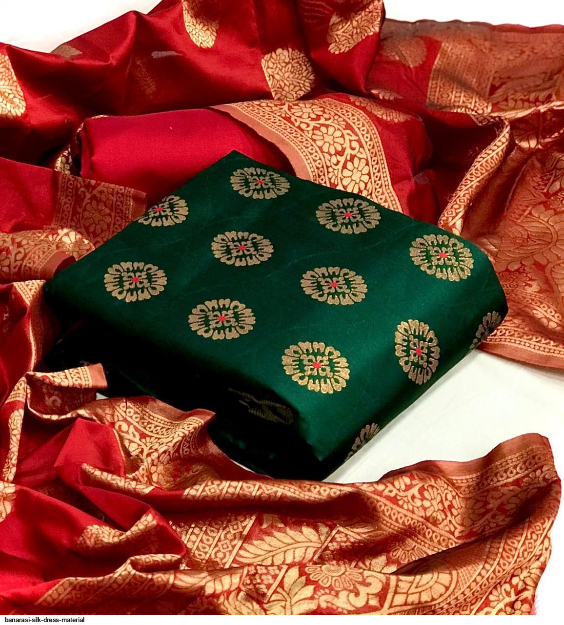banarasi silk dress material manufacturers Banarasi Silk Unstitched Suit in Nacho, Banarasi Silk Unstitched Suits Manufacturers, Suppliers Exporters Nacho