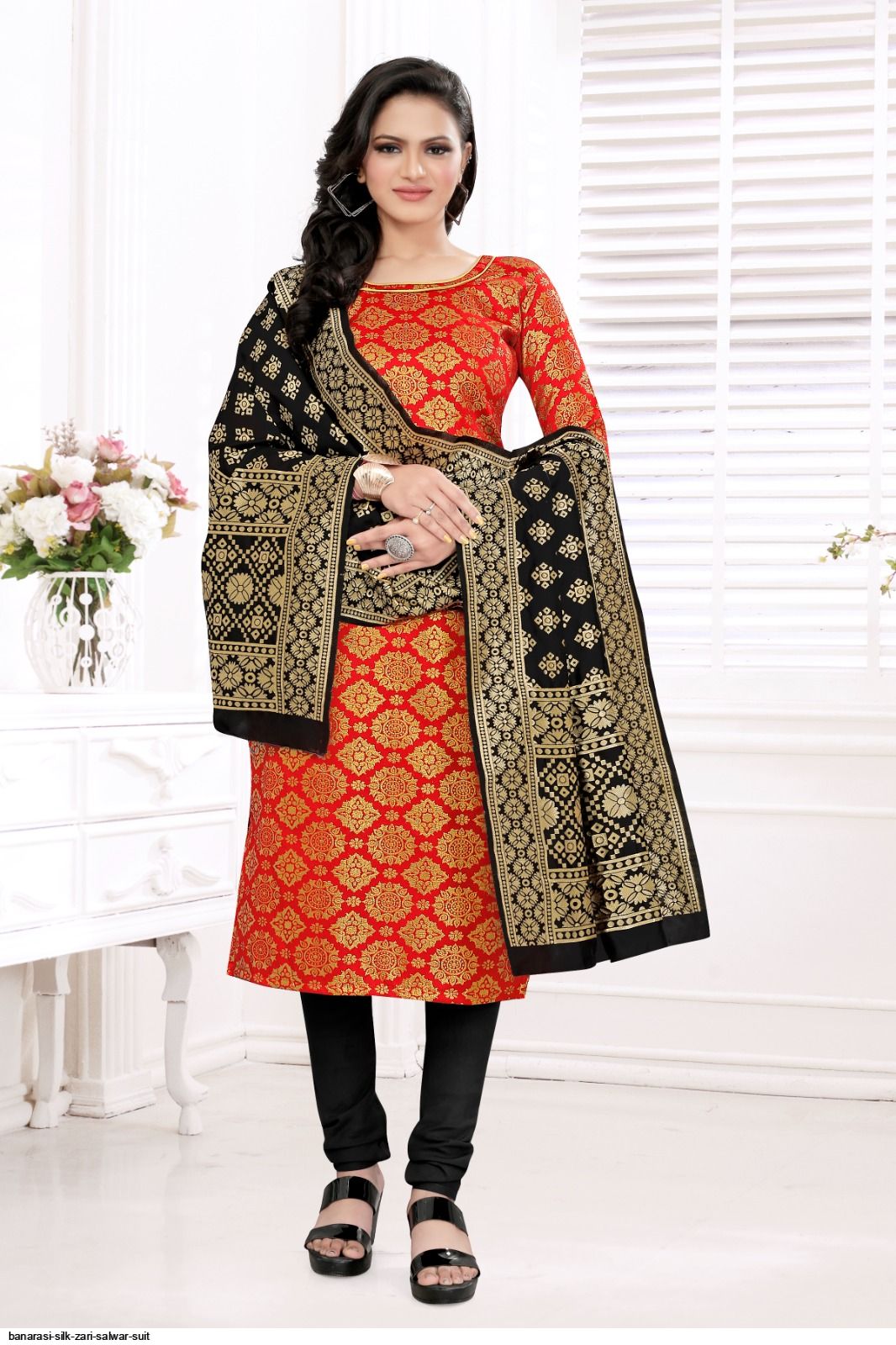 BANARASI SILK ZARI SALWAR SUIT