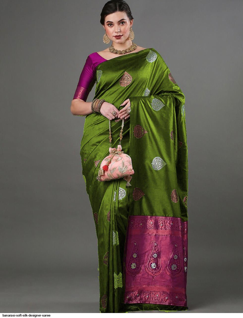 Banarasi Soft Silk Designer Saree