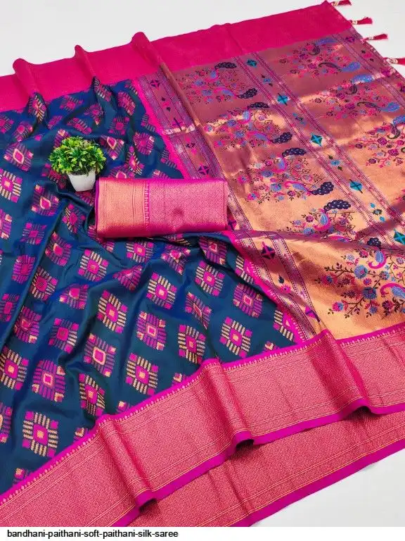 BANDHANI PAITHANI SOFT PAITHANI SILK SAREE C