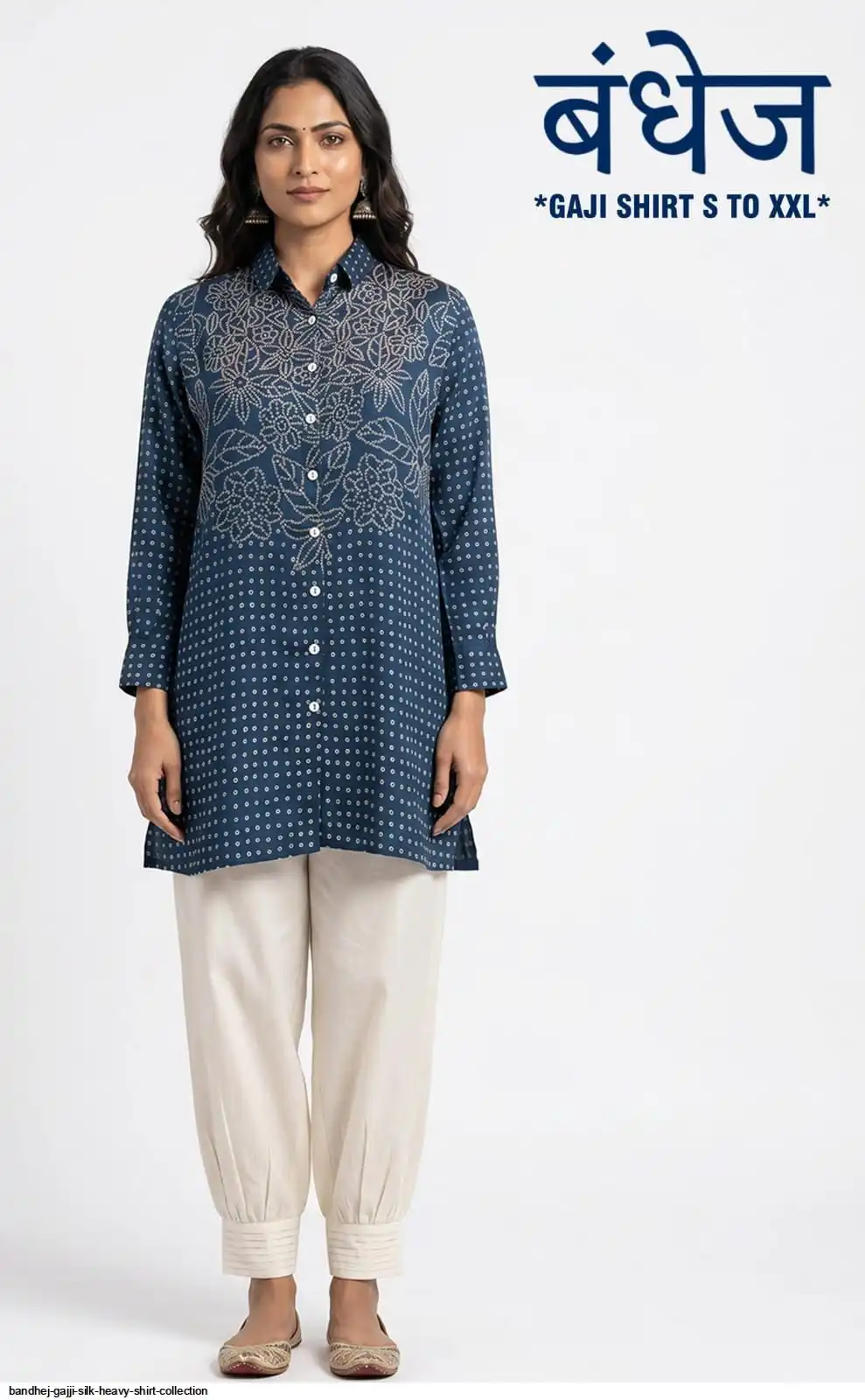 BANDHEJ GAJJI SILK HEAVY SHIRT COLLECTION D