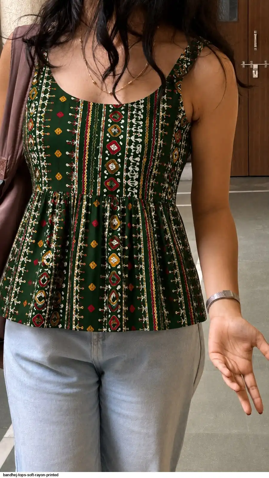 BANDHEJ TOPS SOFT RAYON PRINTED B