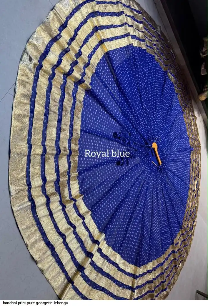 BANDHNI PRINT PURE GEORGETTE LEHENGA 2