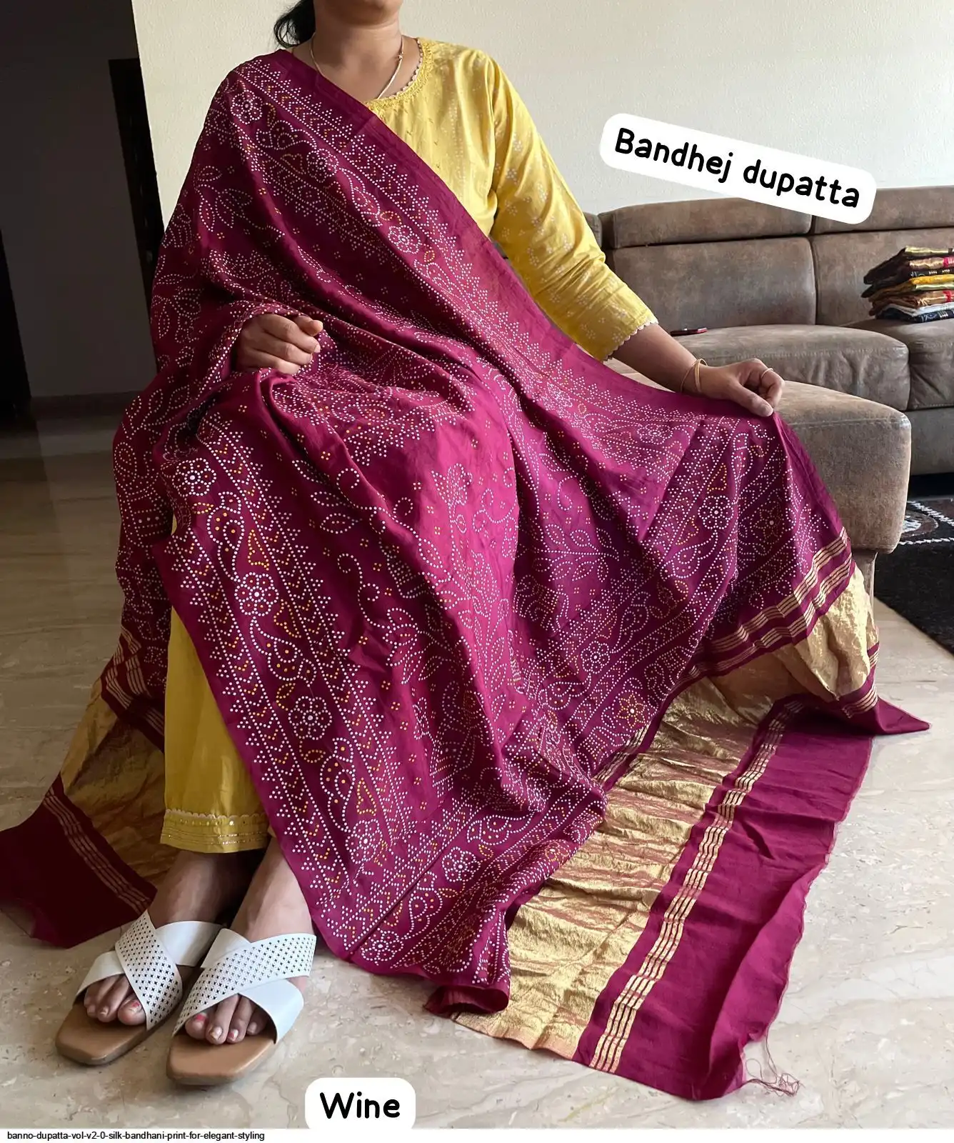 BANNO DUPATTA VOL V2 0 SILK BANDHANI PRINT FOR ELEGANT STYLING F