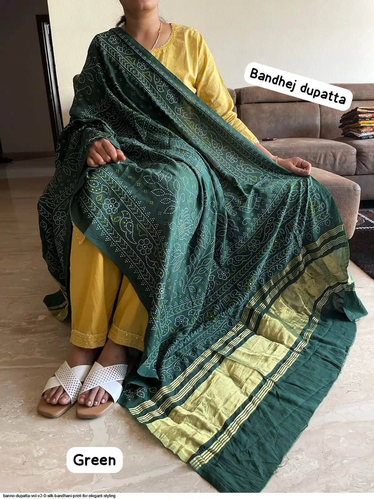 BANNO DUPATTA VOL V2 0 SILK BANDHANI PRINT FOR ELEGANT STYLING B