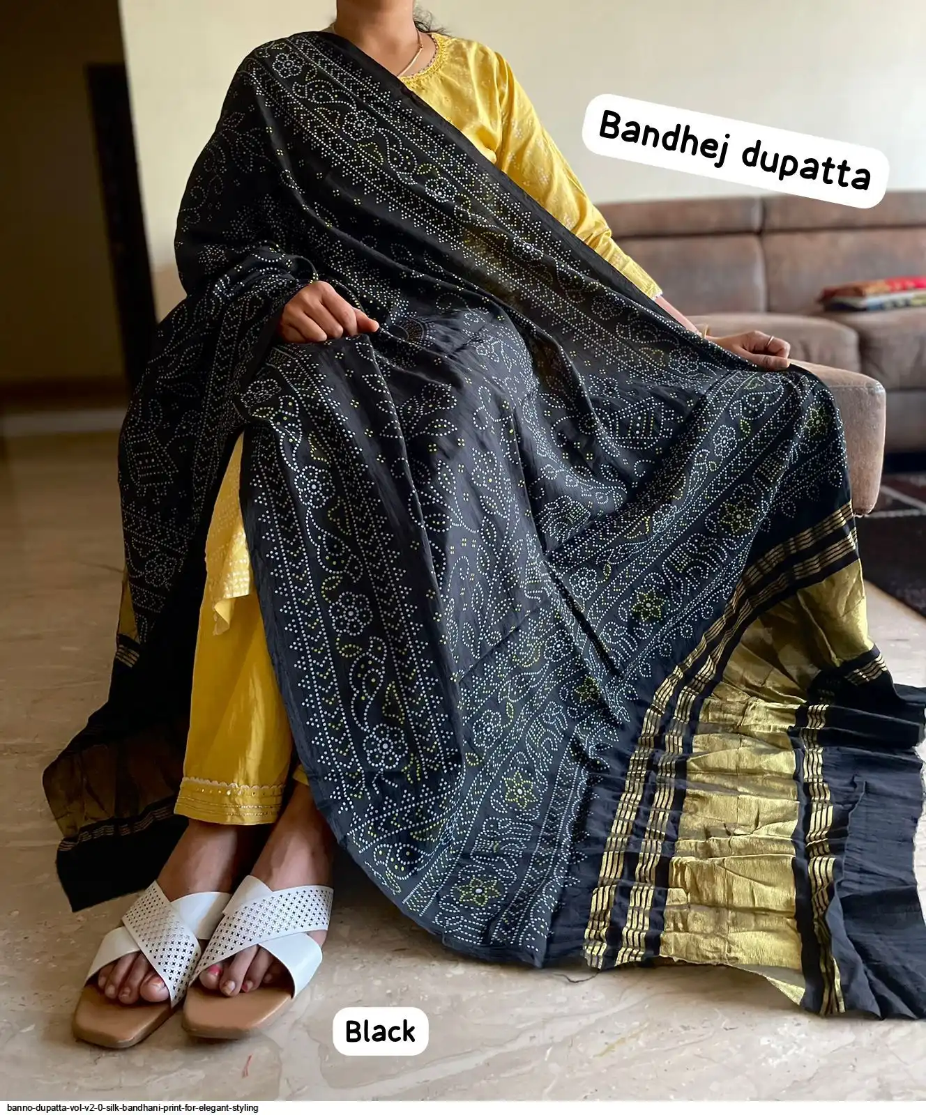 BANNO DUPATTA VOL V2 0 SILK BANDHANI PRINT FOR ELEGANT STYLING C