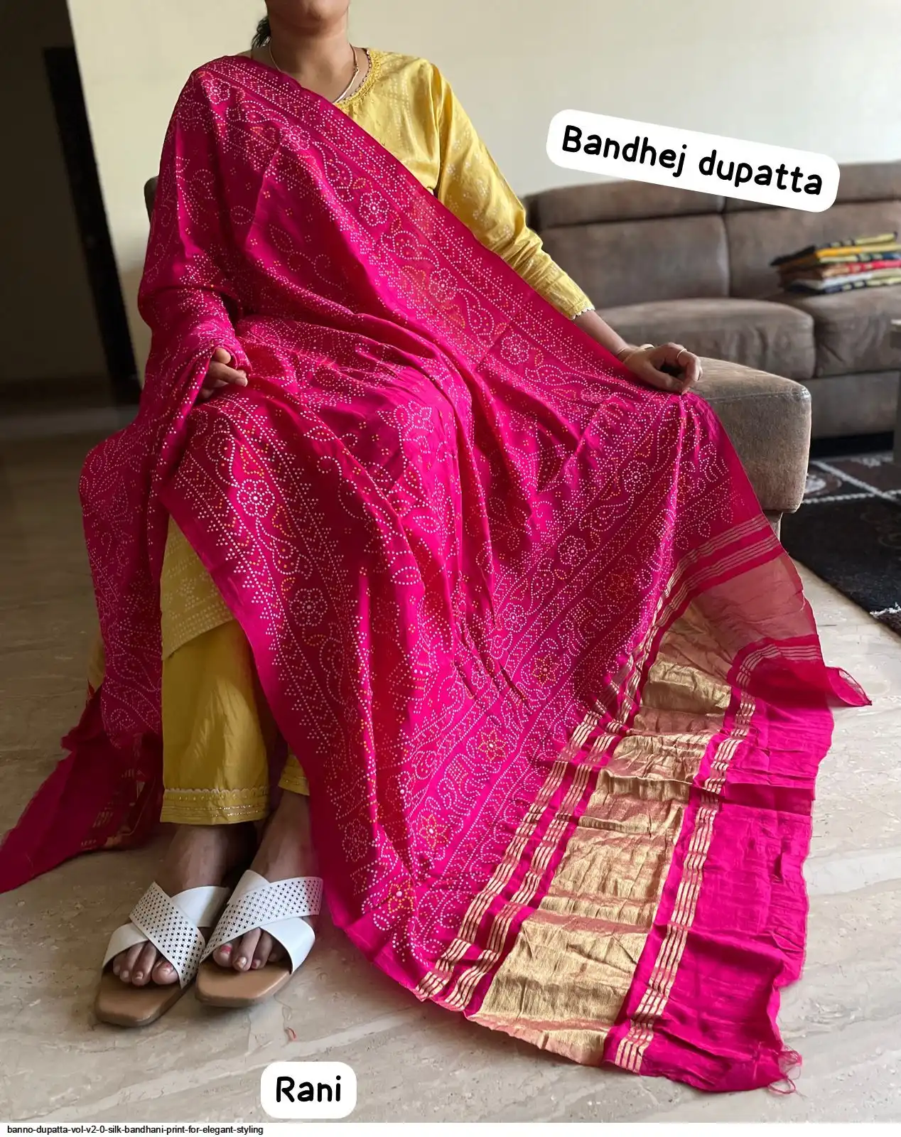 BANNO DUPATTA VOL V2 0 SILK BANDHANI PRINT FOR ELEGANT STYLING G