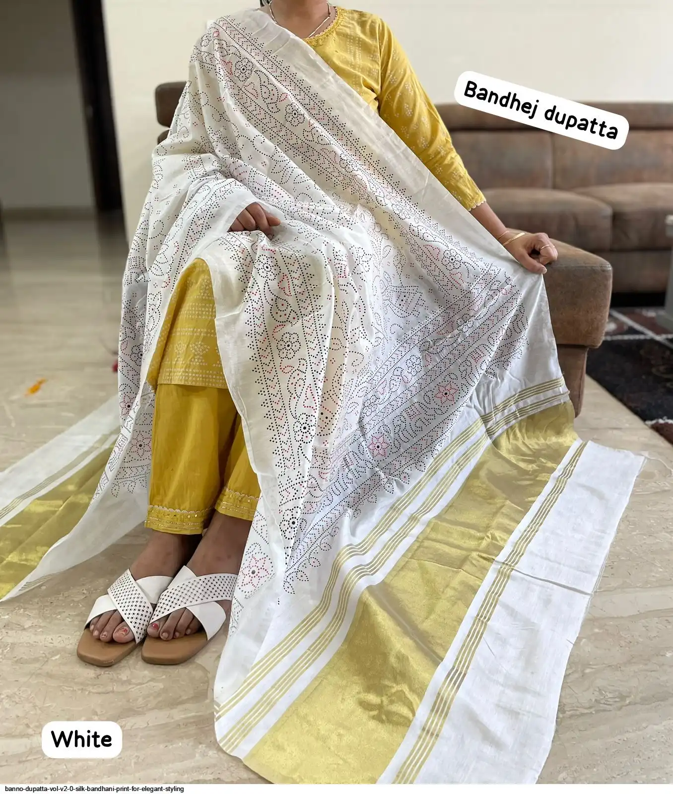 BANNO DUPATTA VOL V2 0 SILK BANDHANI PRINT FOR ELEGANT STYLING A