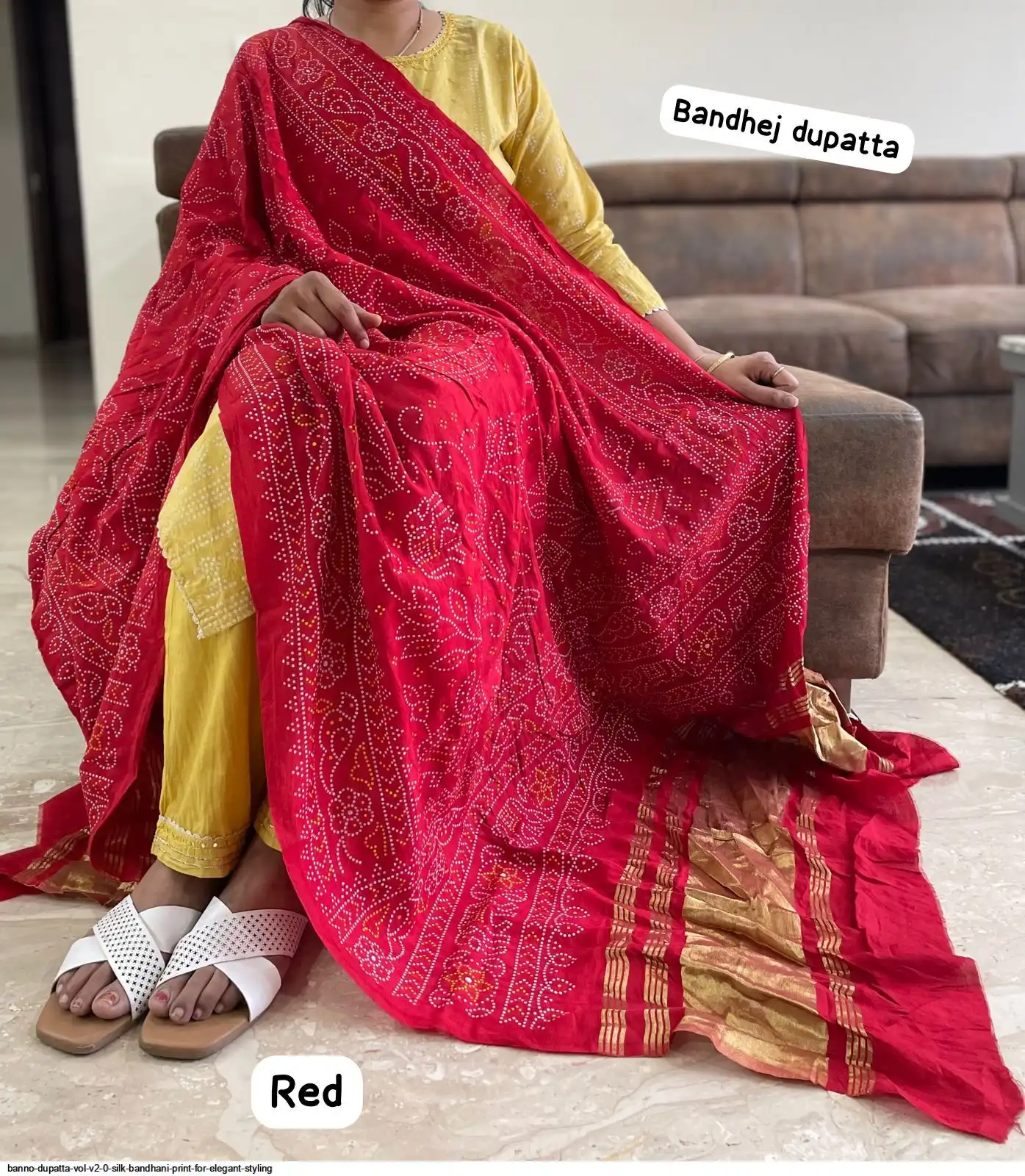 BANNO DUPATTA VOL V2 0 SILK BANDHANI PRINT FOR ELEGANT STYLING E