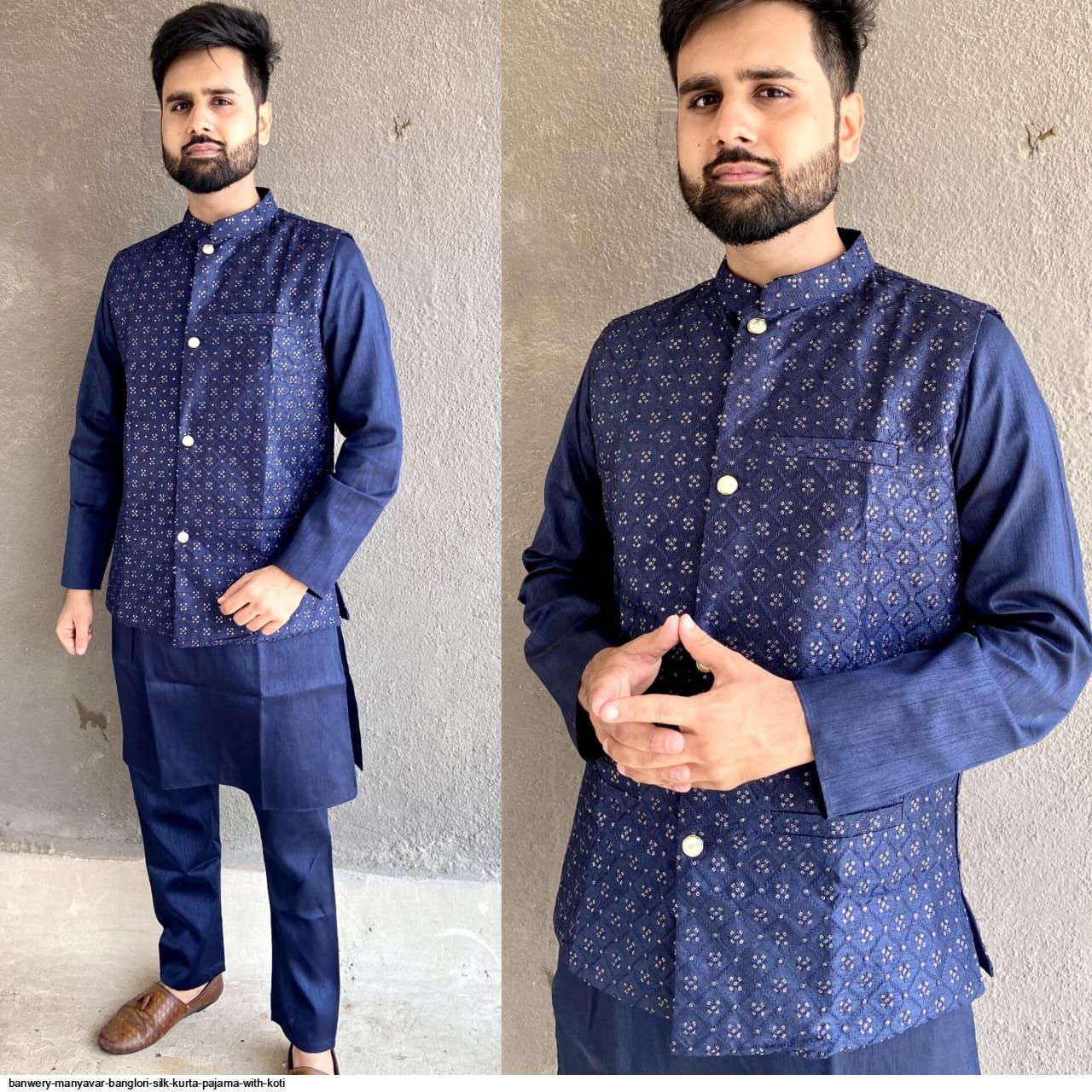 MANYAVAR Men Kurta Pyjama Ethnic Jacket Set - Buy FEROZE MANYAVAR Men Kurta  Pyjama Ethnic Jacket Set Online at Best Prices in India | Flipkart.com