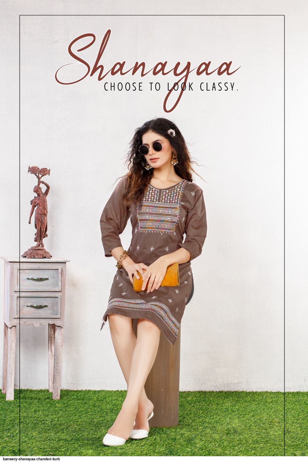 BANWERY SHANAYAA CHANDERI KURTI