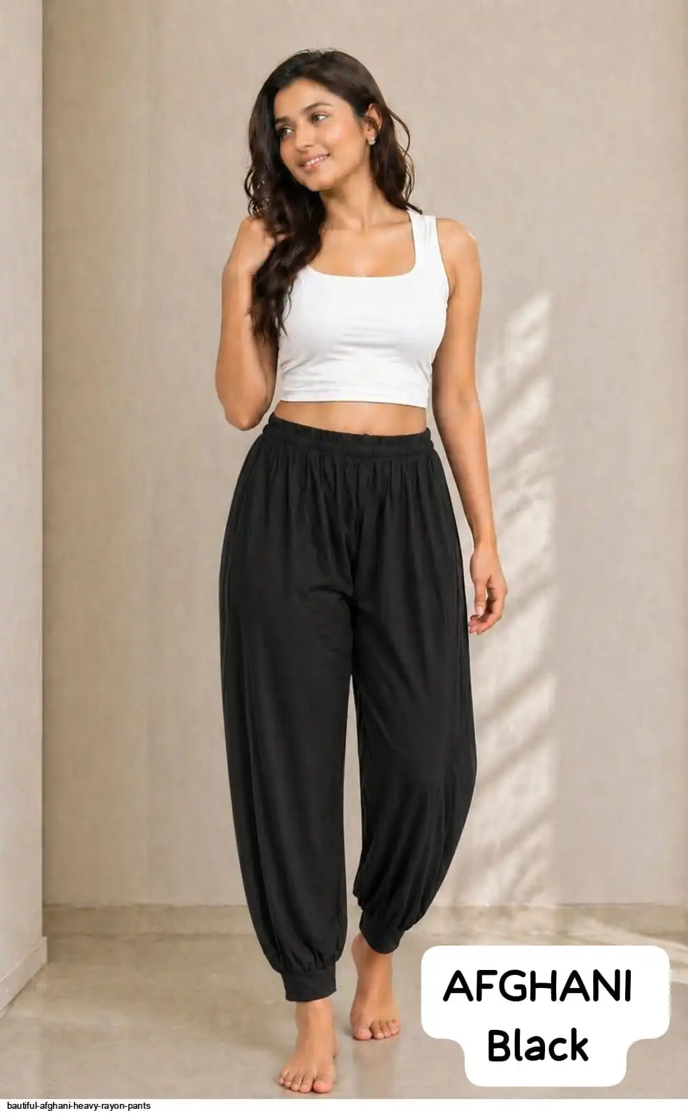 BAUTIFUL AFGHANI HEAVY RAYON PANTS 2