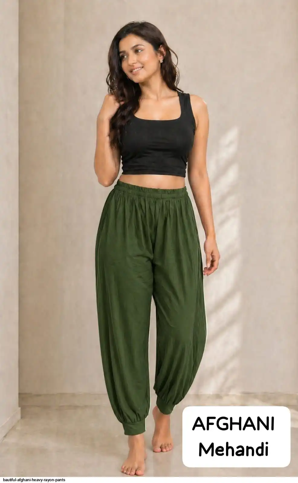BAUTIFUL AFGHANI HEAVY RAYON PANTS 1