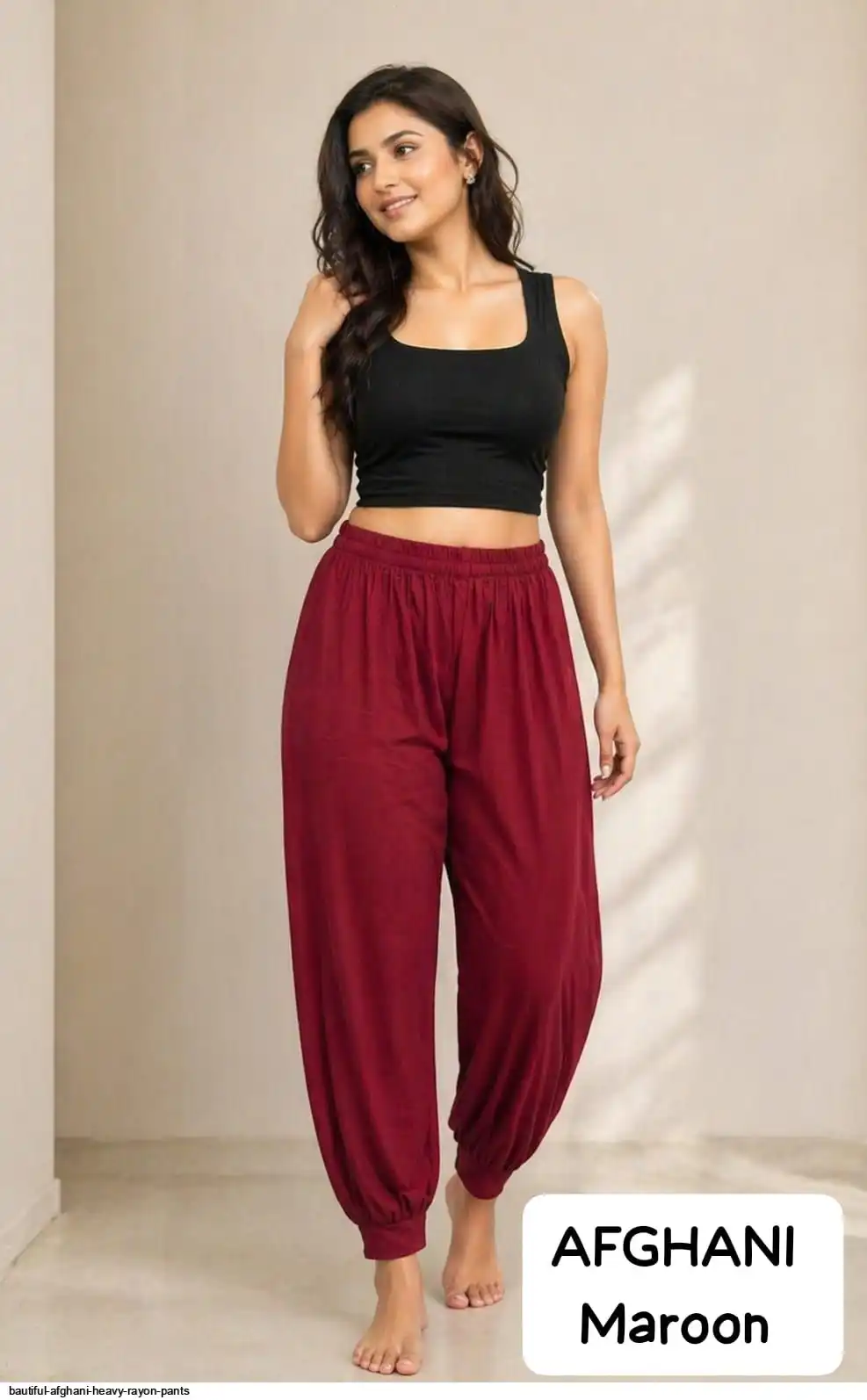 BAUTIFUL AFGHANI HEAVY RAYON PANTS 4