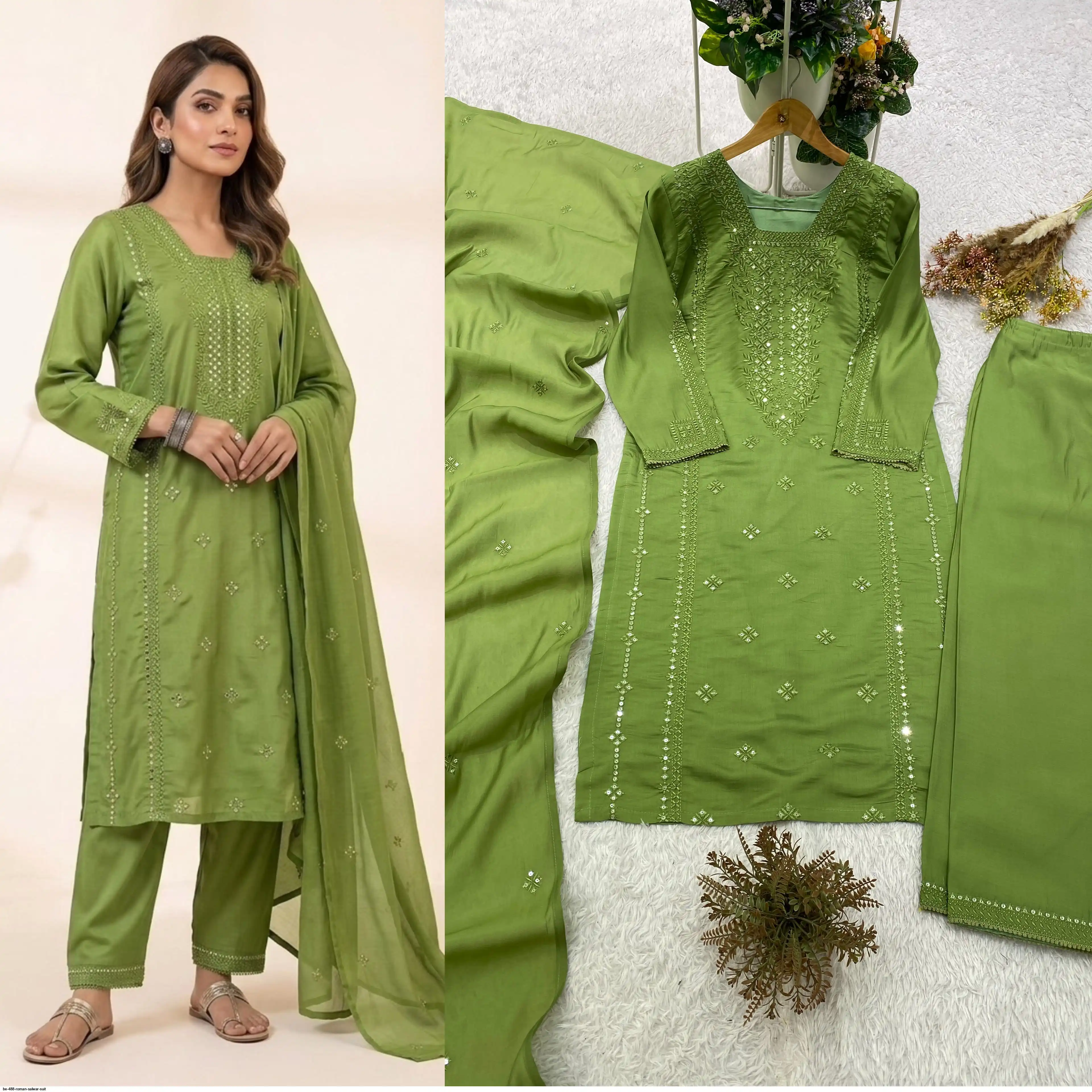 BE 488 ROMAN SALWAR SUIT 1