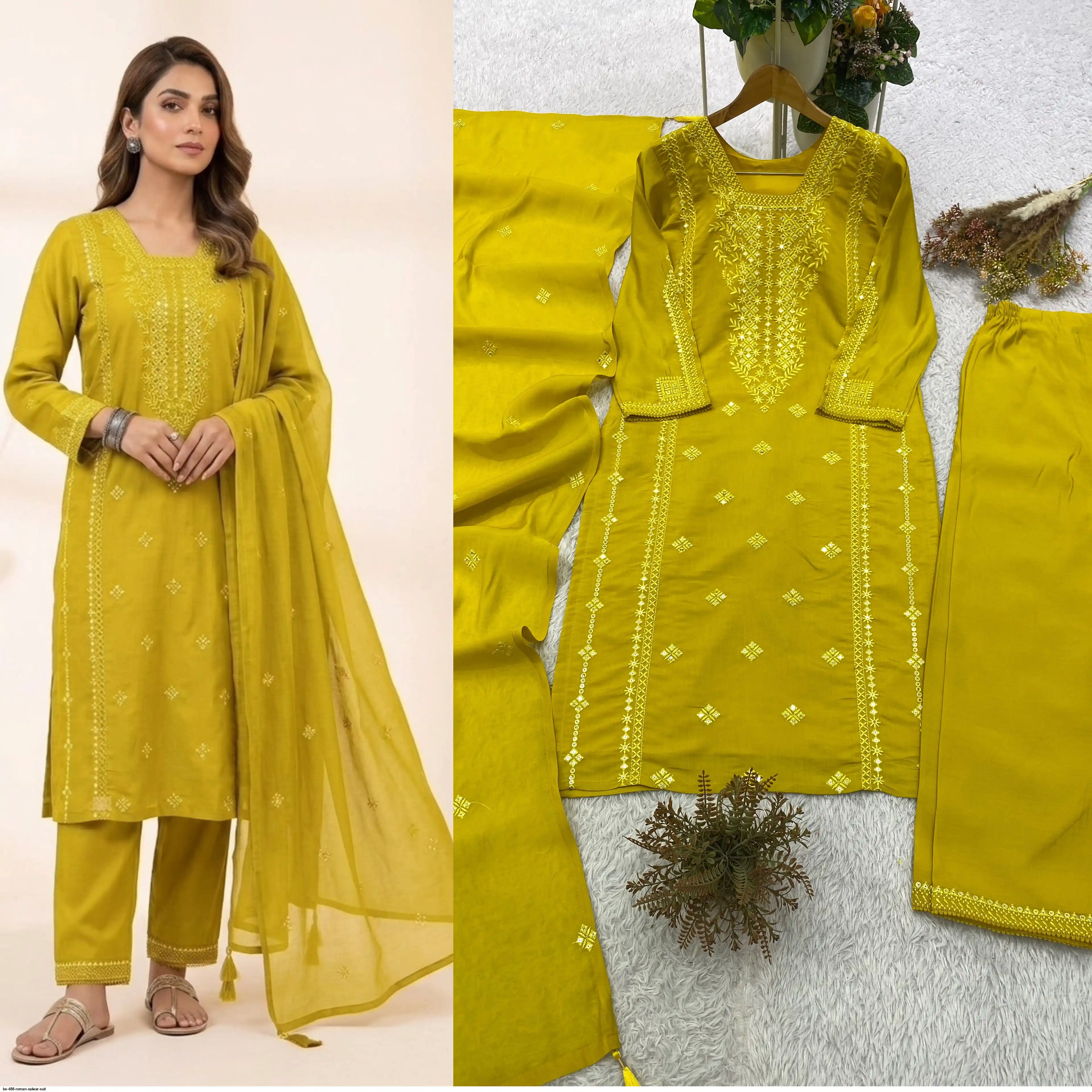 BE 488 ROMAN SALWAR SUIT 2
