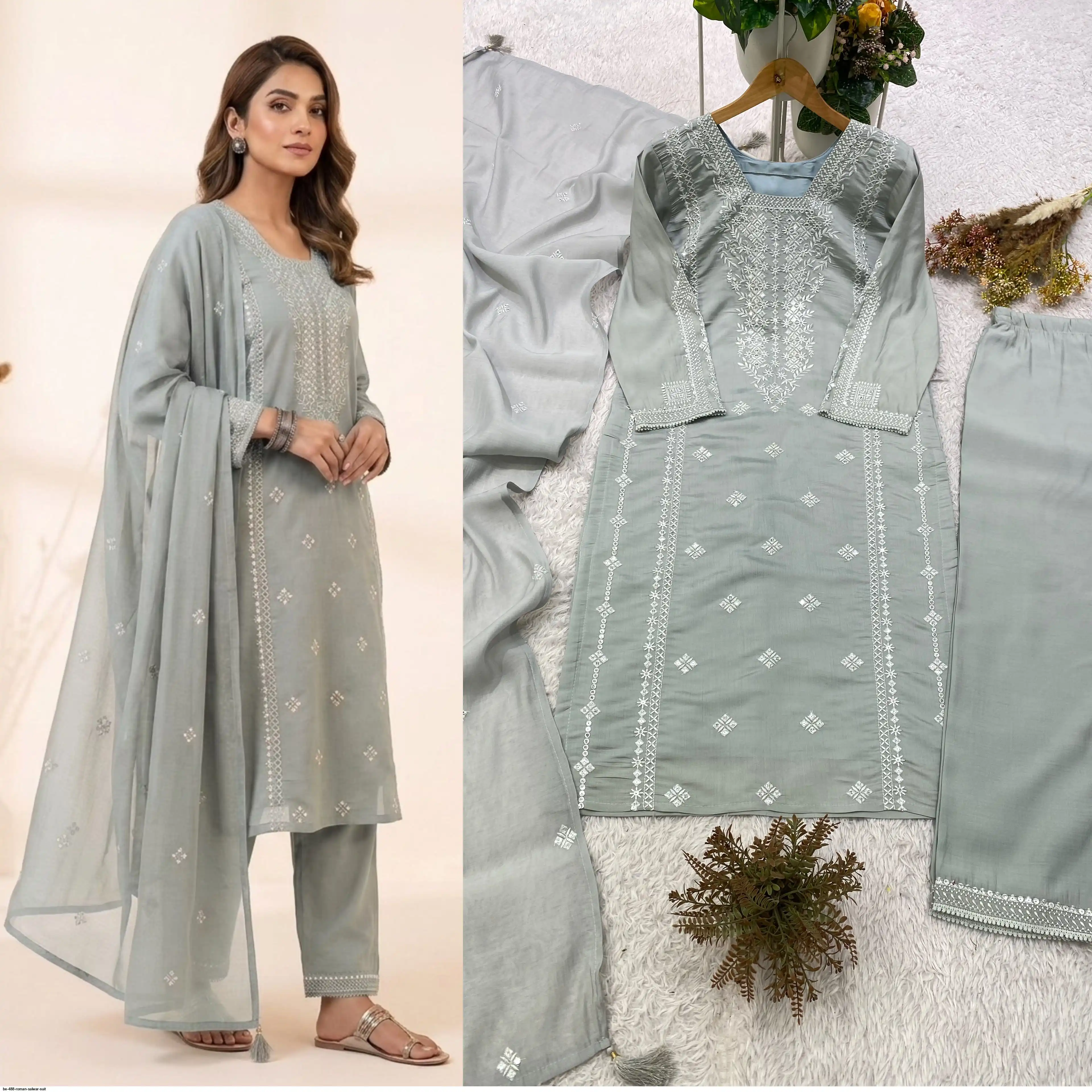 BE 488 ROMAN SALWAR SUIT 4